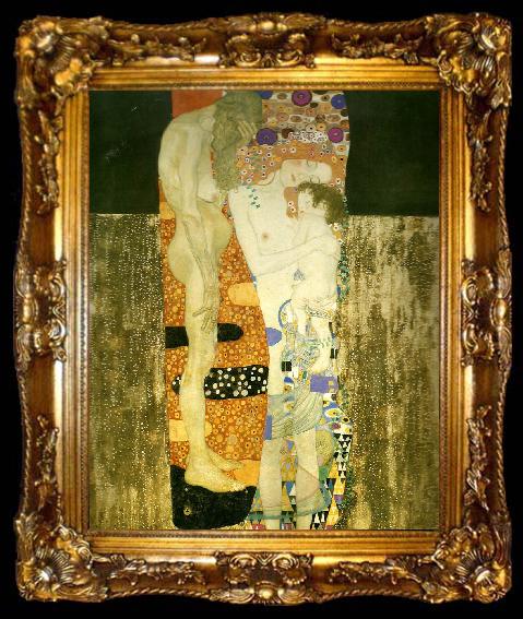 framed  Gustav Klimt kvinnans tre aldrar,, ta009-2